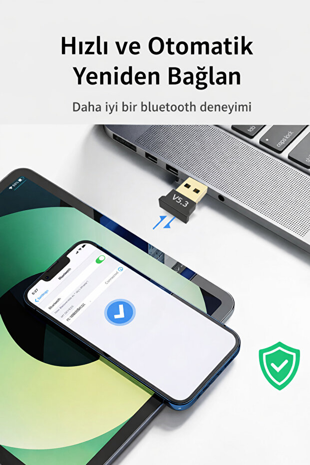 Dizüstü Masaüstü Bluetooth Aparatı USB Bluetooth Adaptör - 4