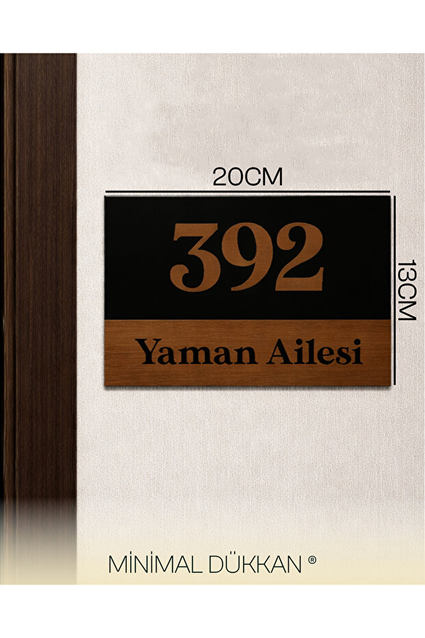 Modern Kapı Numarası – Dekoratif Bina & Daire Kapı Numaratörü - 2