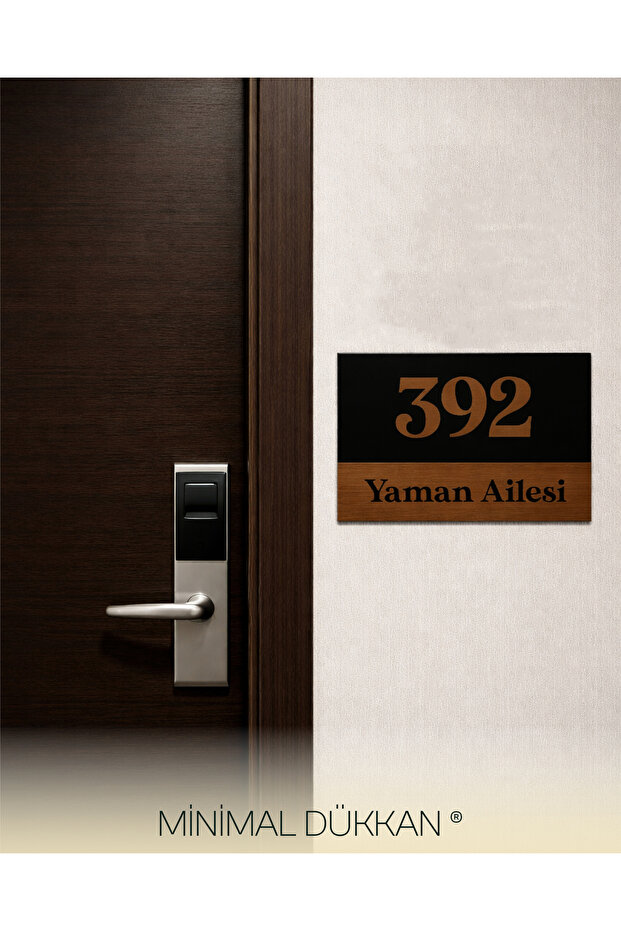 Modern Kapı Numarası – Dekoratif Bina & Daire Kapı Numaratörü - 1