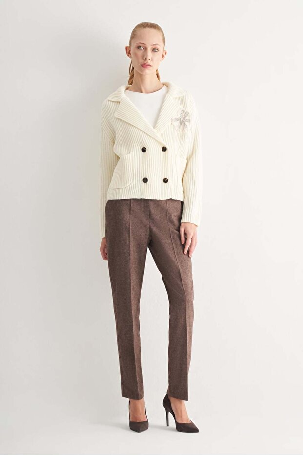 Zincir İşlemeli Mini Hırka - 3