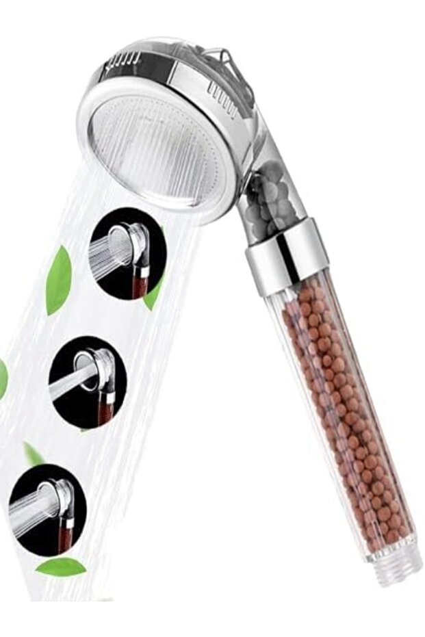 High-Pressure Handheld Shower Head with 3 Water-Saving Modes