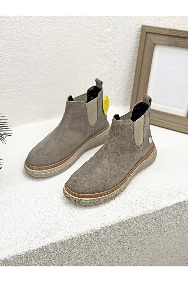 D25Kb-1065 Two-Soled Elastic Boots for Women