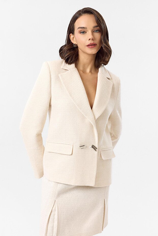 Simli Tüvit Ceket - 3