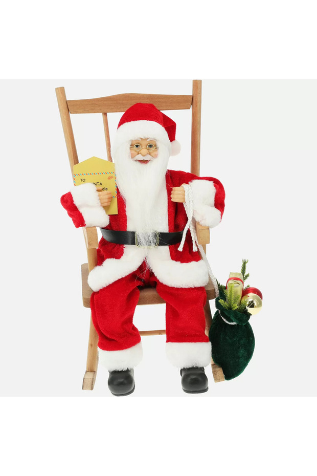 Santa Claus Sitting in Chair