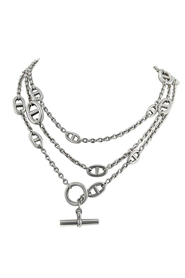Hrms long necklace silver