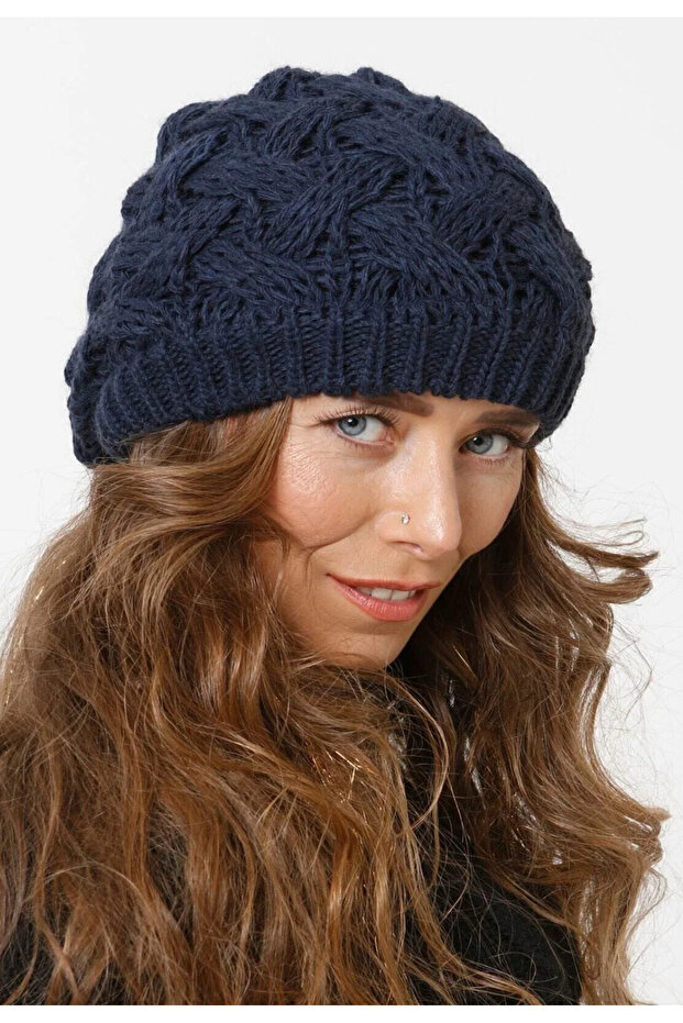 Triko örme çift katlı bere - 2