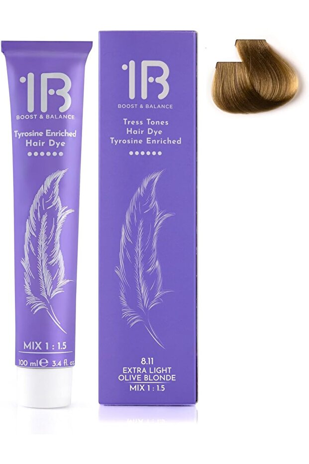 Hair Color Cream #8.11 Extra Light Olive Blonde