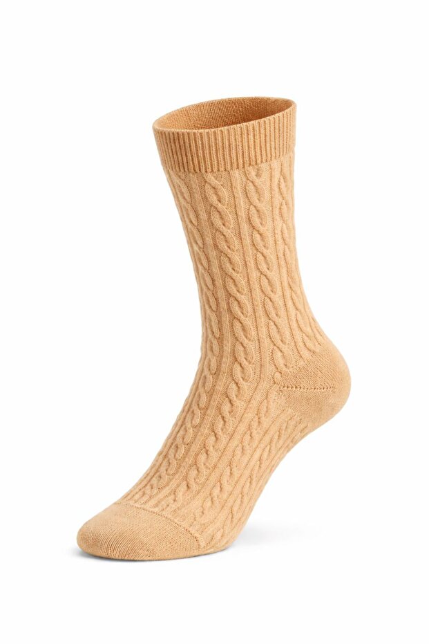 3 أزواج من الجوارب الشتوية السميكة ذات النمط المنقوش من الخيزران - 3