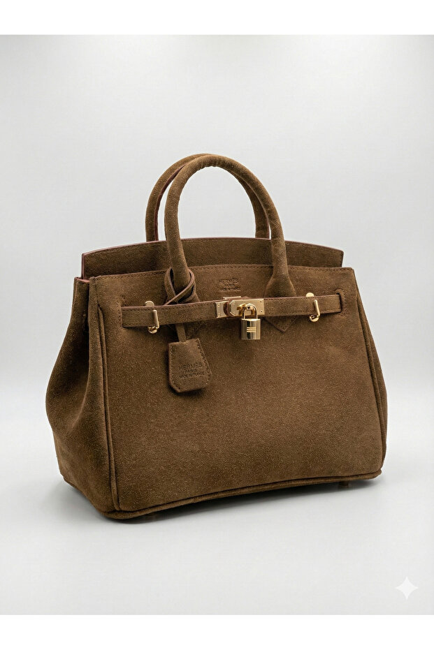 Camel Süet Çanta - 1