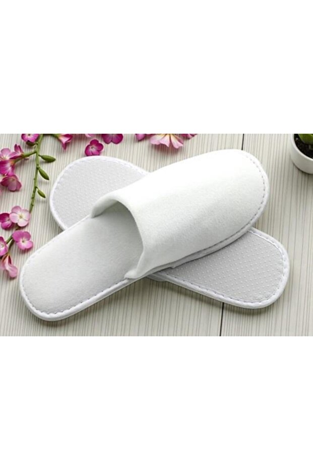 Velvet Promotional Hotel Slippers 10Pcs