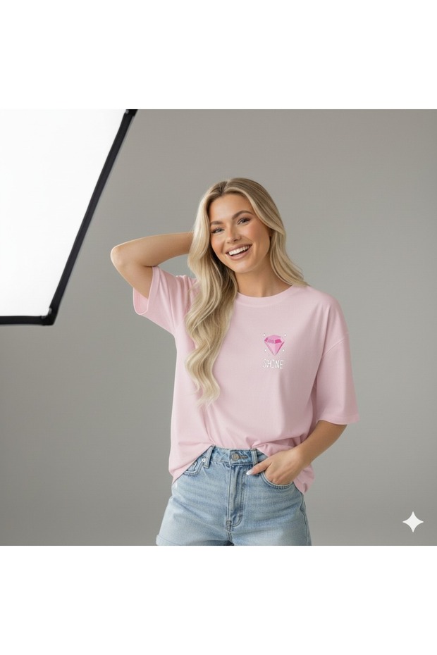 Shine Elmas Printed Women's T-Shirt