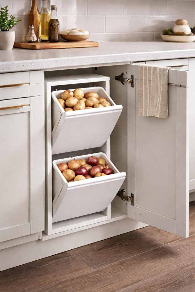 Çok Amaçlı Beyaz Metal Dolap - 5