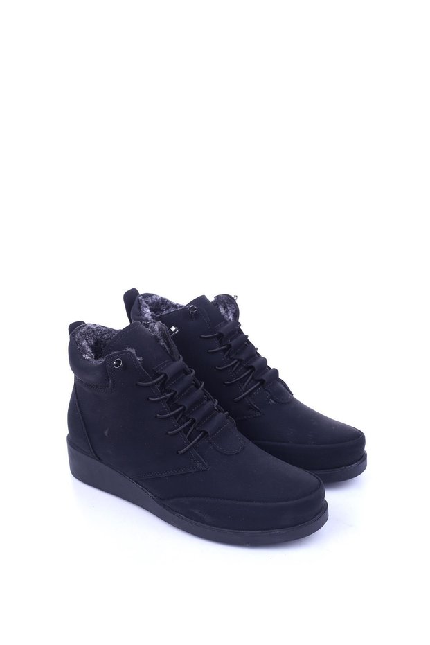Papuç Sepeti 5003 Women's Comfortable Thermo Sole Fur Daily Boots