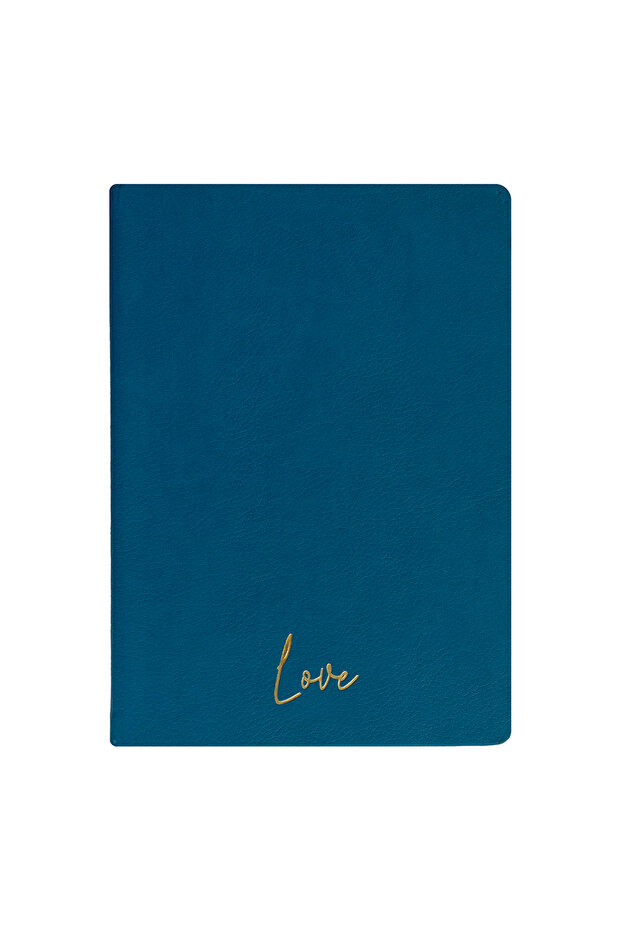 Love Notebook - Thermo Hard Cover - Lined 192 Pages – 15X21.3Cm - Blue