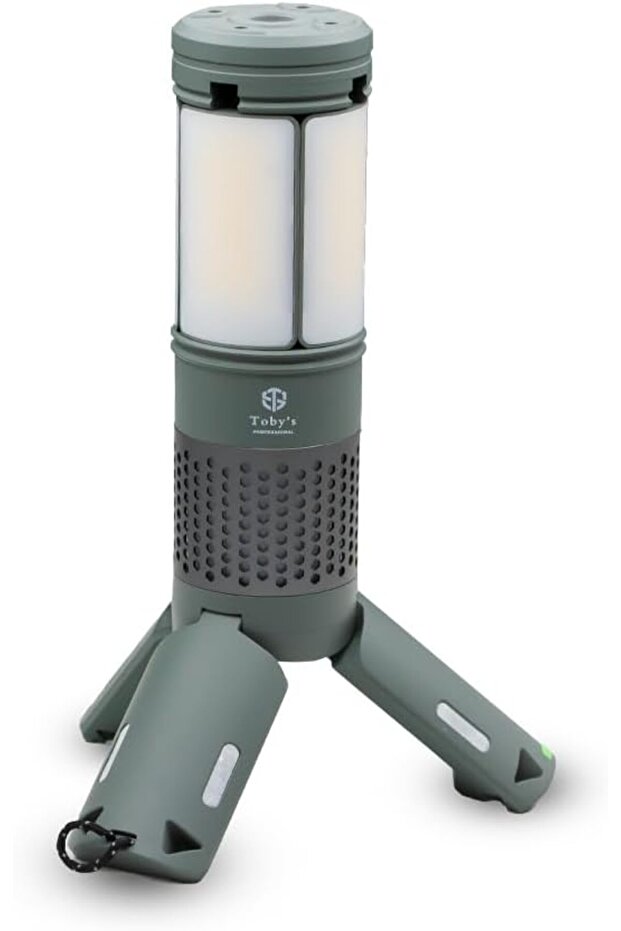 Outdoor Camping Lamp, Rechargeable with 7800 mAh Battery, Adjustable Height and Brigh