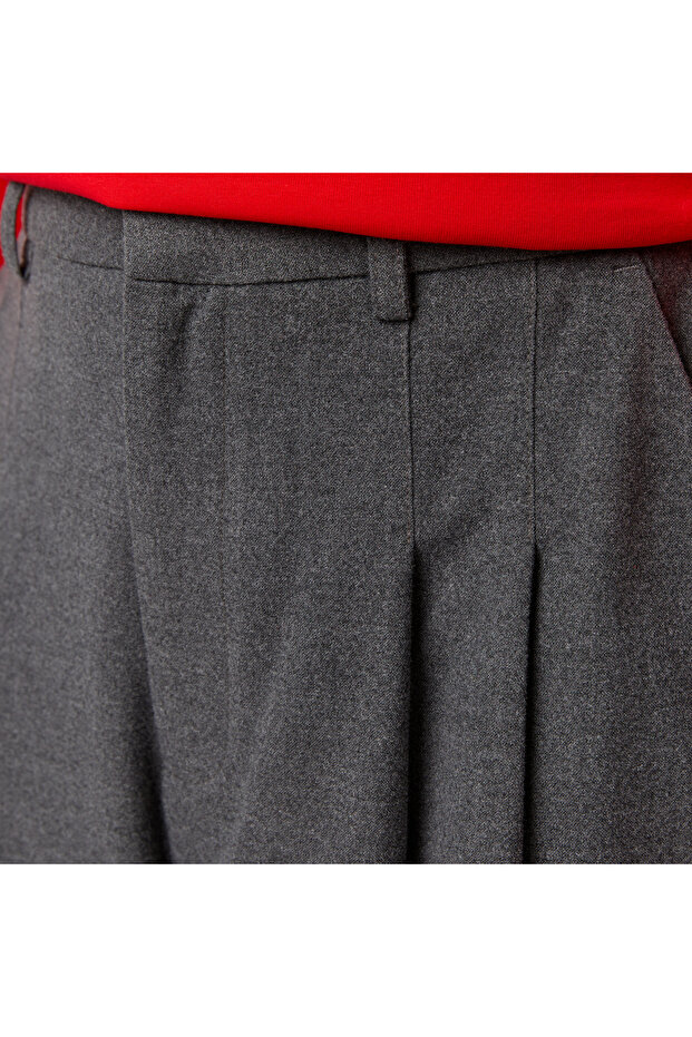 Kadın Gri Bermuda Şort - 7