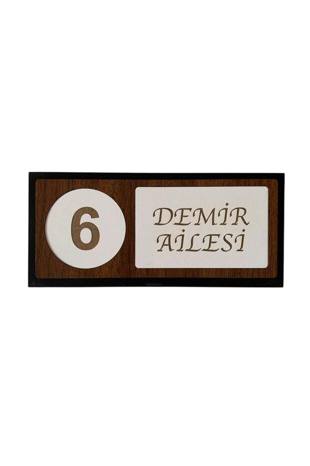 Ahşap Kapı Numaralığı - 1
