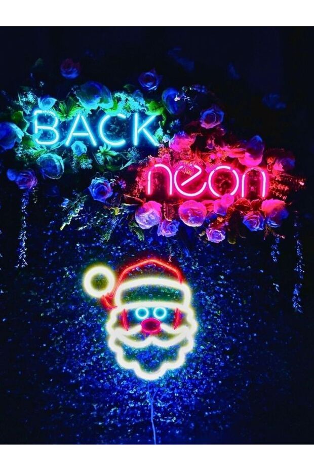 Noel Baba Neon Led Duvar Dekoru
