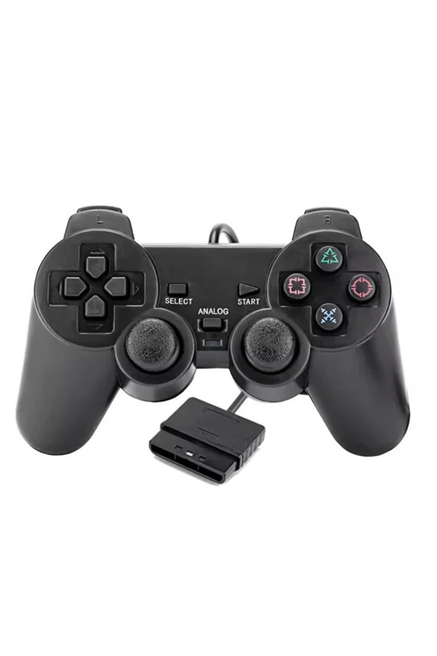 وحدة تحكم تناظرية سلكية لأجهزة بلاي ستيشن PS2 و PS1 و PSX مع خاصية DualShock