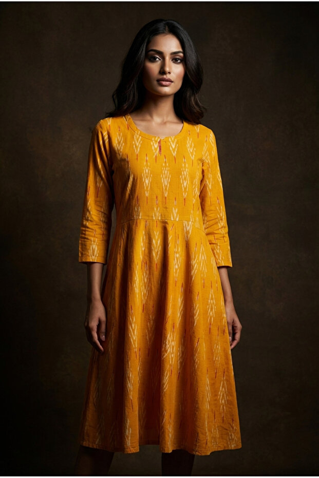 Rochie scurta din Ikat - 1