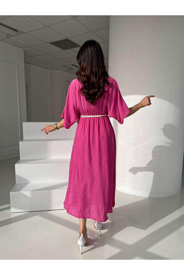 Kemerli Elbise - 3