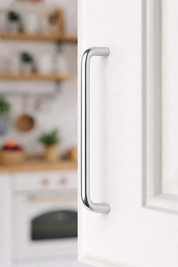 5-Piece Chrome U Handle 192 mm – Modern & Minimal Furniture Handle (Pack of 5) | 510/192/01