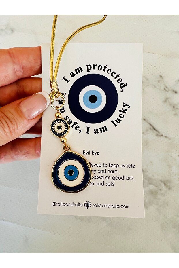 Car Rearview Mirror Ornament - Evil Eye Beaded