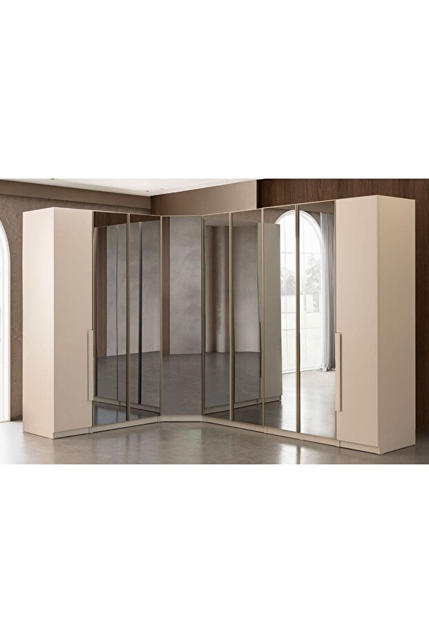 Bons Orta Aynalı Alternative Köşe Gardırop - 1