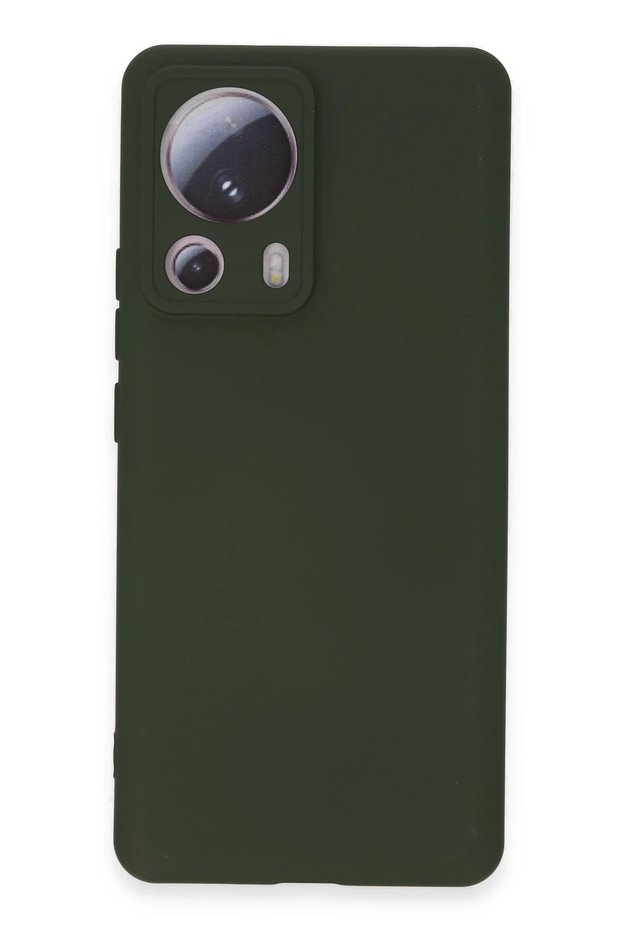 Mtxdpn Xiaomi Mi 13 Lite Case Nano Inside Velvet Silicone - (231506) Dark Green