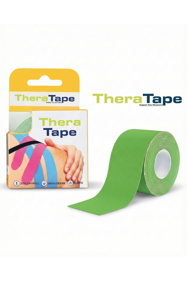 Green Color Sports Tape 5 Meters X 5 cm Kinesio Tape Physiotherapist Tape
