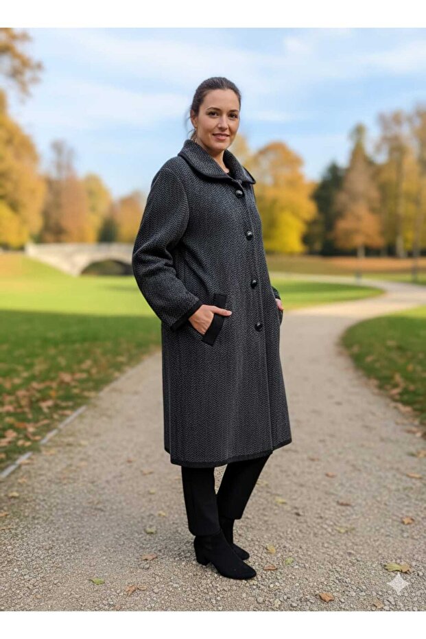 Anne Mevsimlik Çelik Örme Hırka - 1