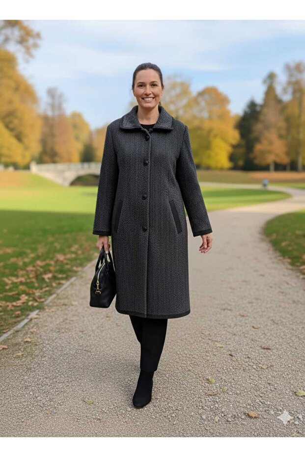 Anne Mevsimlik Çelik Örme Hırka - 4