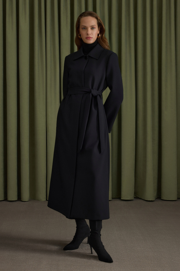 Siyah Dokuma Pardösü - 1