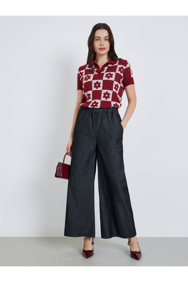 Women High-Rise Wide Leg Jeans