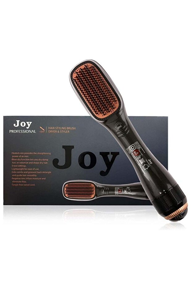 Premium 2-in-1 Ceramic Hair Dryer & Volumizer | Fast Blow Dryer & Styler Brush for Smooth,