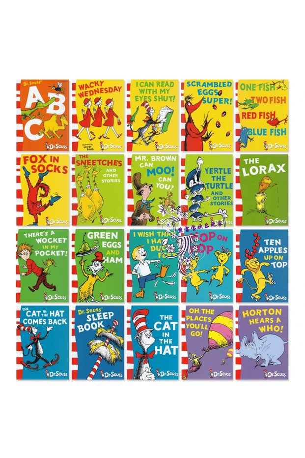 Random 1 Book Random 1 Book Dr.Seuss Interesting Story Parent Child Kids Baby Early Education Pictur