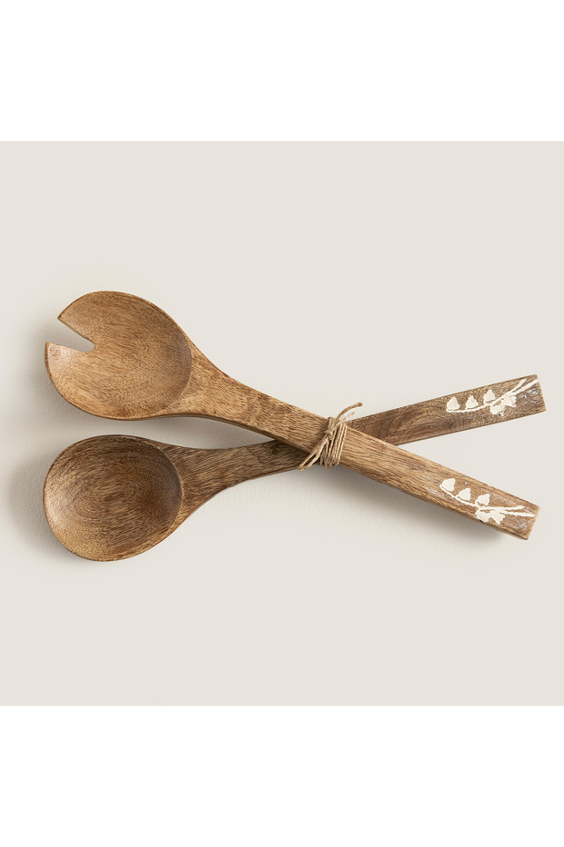 Fuchsia Salata Servis Seti Natural - 1