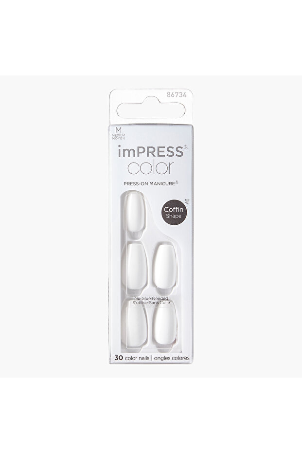 Impress Color Medium Coffin Press-On Nails