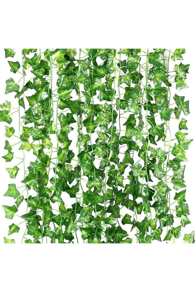 BLOOMR Artificial Ivy Leaf Plants Vine- Hanging Garland Fake Foliage Flowers for Home Kitchen Garden
