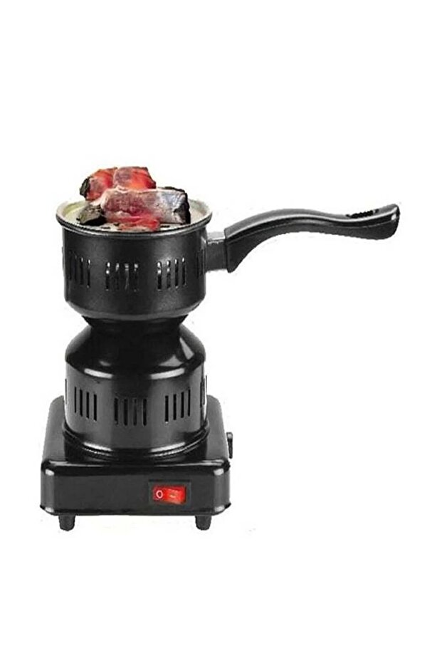 مشعل فحم كهربائي كراون KW-6205 إشعال سريع 15 دقيقة مقبض عازل متعدد الاستخدام أسود