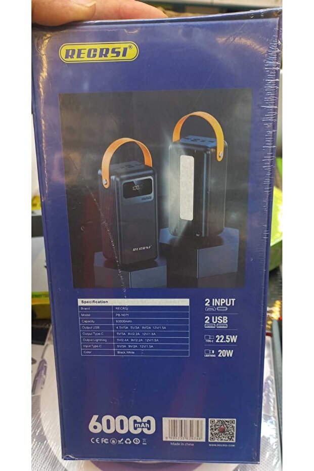 High-Capacity Fast Charging Power Bank – Portable Dual USB Power Bank with LED Indicator