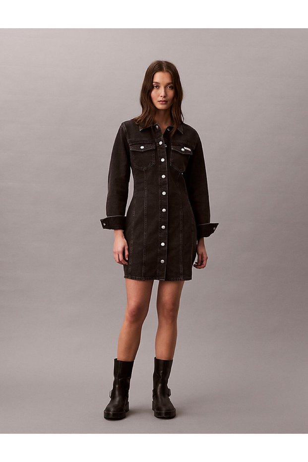 LS DENIM MINI ŠATY, 846