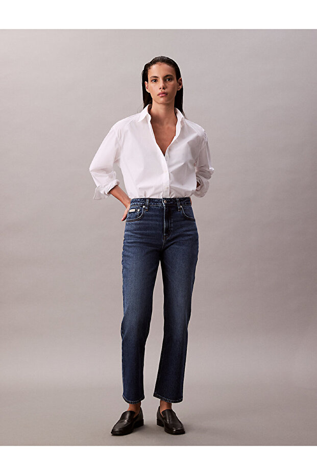 SOLID BOXY CROPPED SHIRT - 1