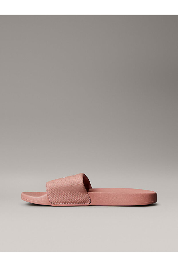 Kanvas Monogram Detaylı Kadın Terlik - 5