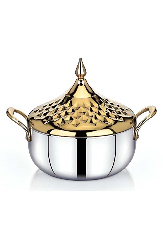 ALIA Hotpot 3500ML Gold – Premium Stainless Steel Hot Pot for Cooking, Serving, and Steaming