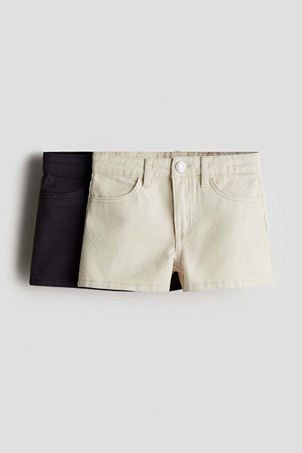 2-pack twill shorts