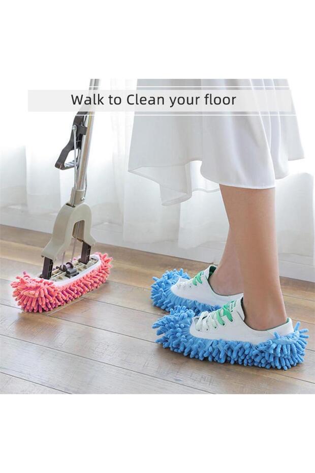 Papuci de casă tip mop, albastru MaffStuff® - 8