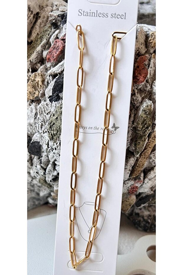 Ataç Model Çelik Kolye (40x5cm) - 3