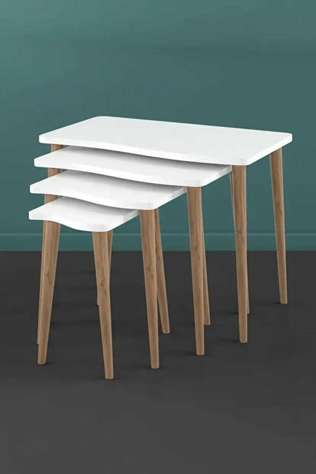 Ahşap Ayaklı 4'Lü Zigon - 5