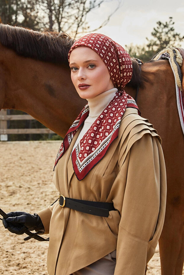 وشاح أوسكار - أحمر خريفي - 3